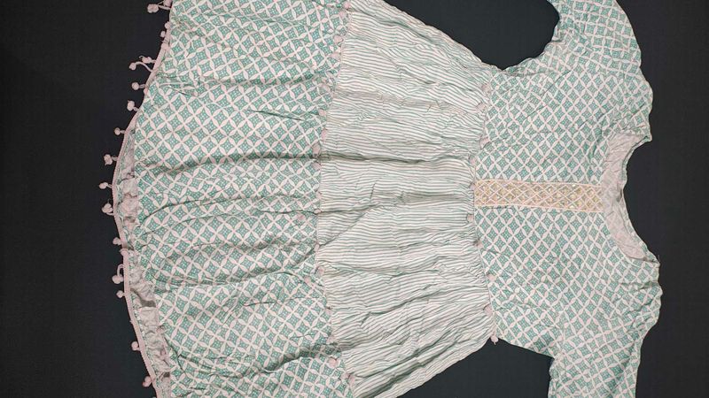 Sea Green And White Tunic