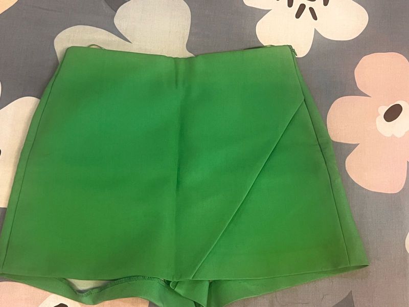 Vibrant Green Skort