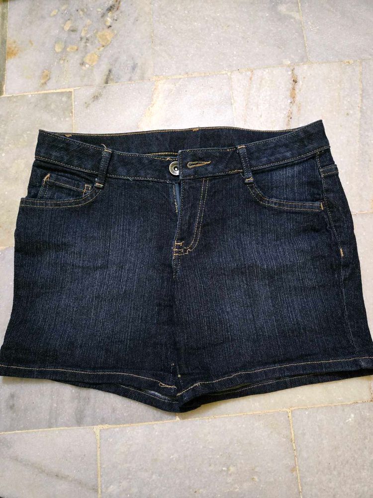 Dark Wash Denim Shorts