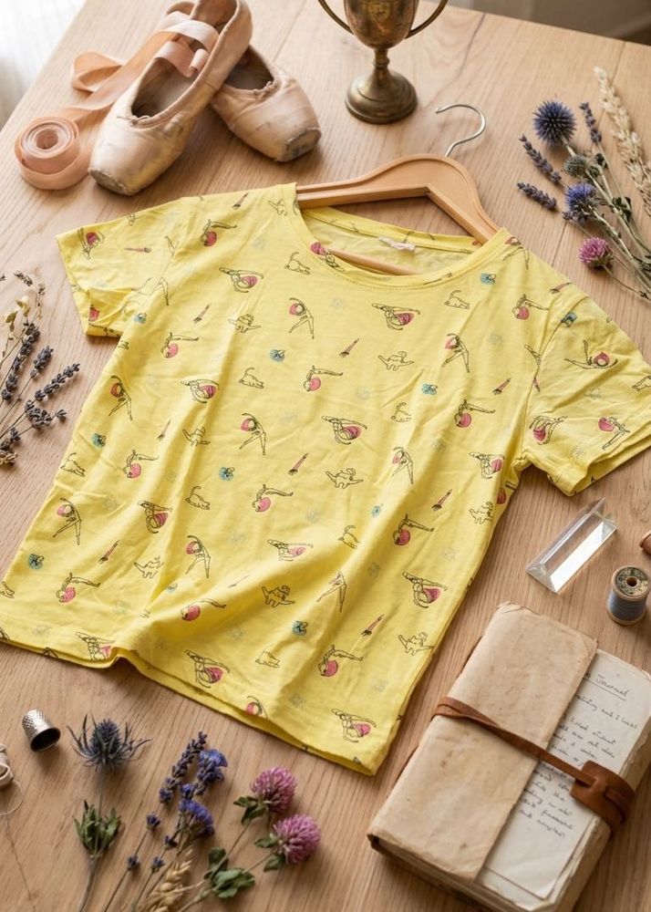 Yellow Graphic Print T-Shirt