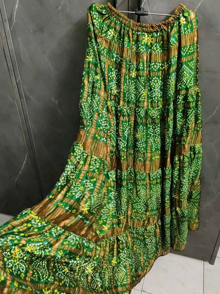 Bohemian Tiered Print Skirt