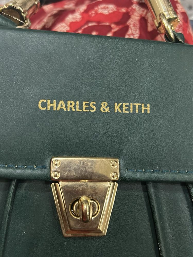 Charles &amp; Keith Green Handbag