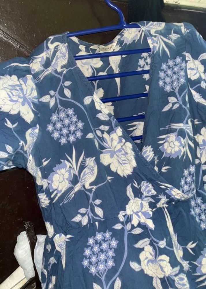 Chic Floral Wrap Dress