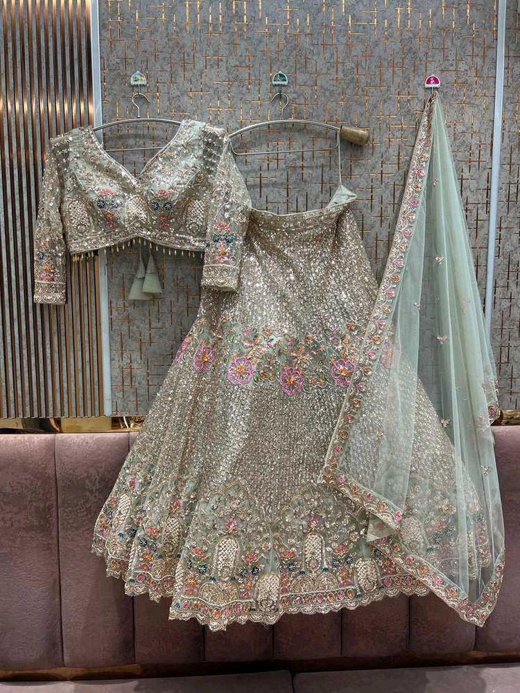 ✨️Pastel Colour Lehga For Wedding Wear✨️