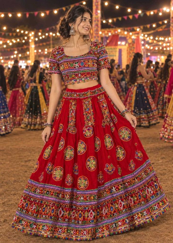 Vibrant Embroidered Lehenga Choli Set