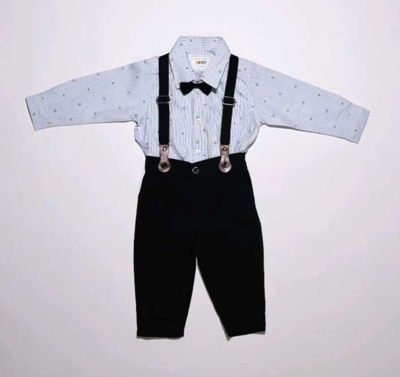 Boys Shirt, Suspenders &amp; Bow Tie