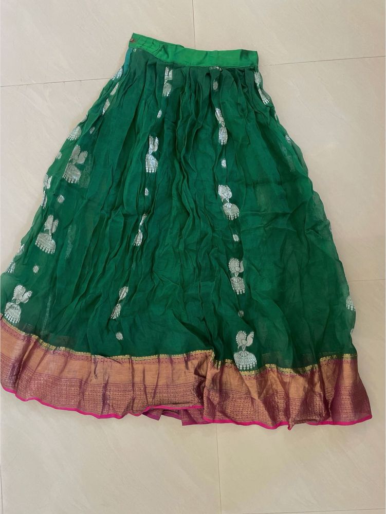 Green Ethnic Skirt
