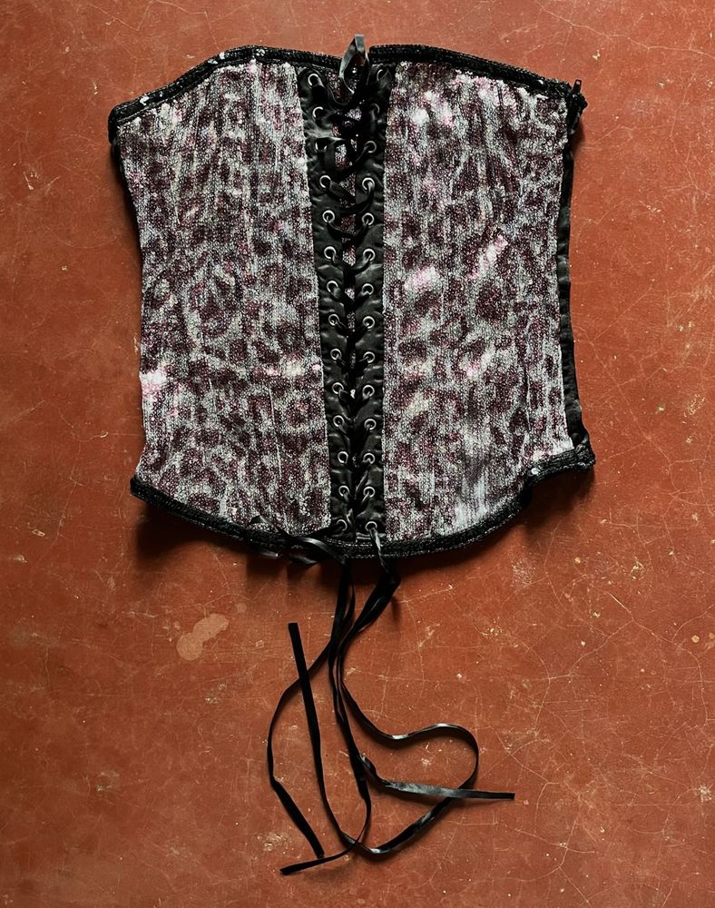 Leopard Print Corset Top