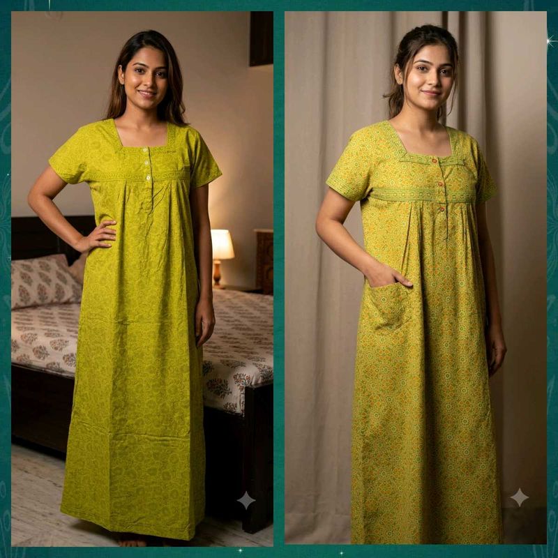2 Cotton Nightgown