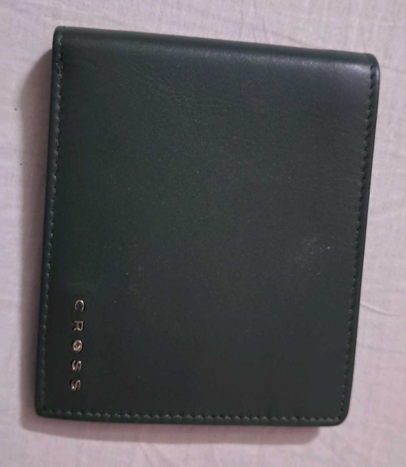 CROSS  New Classic Green Leather Wallet