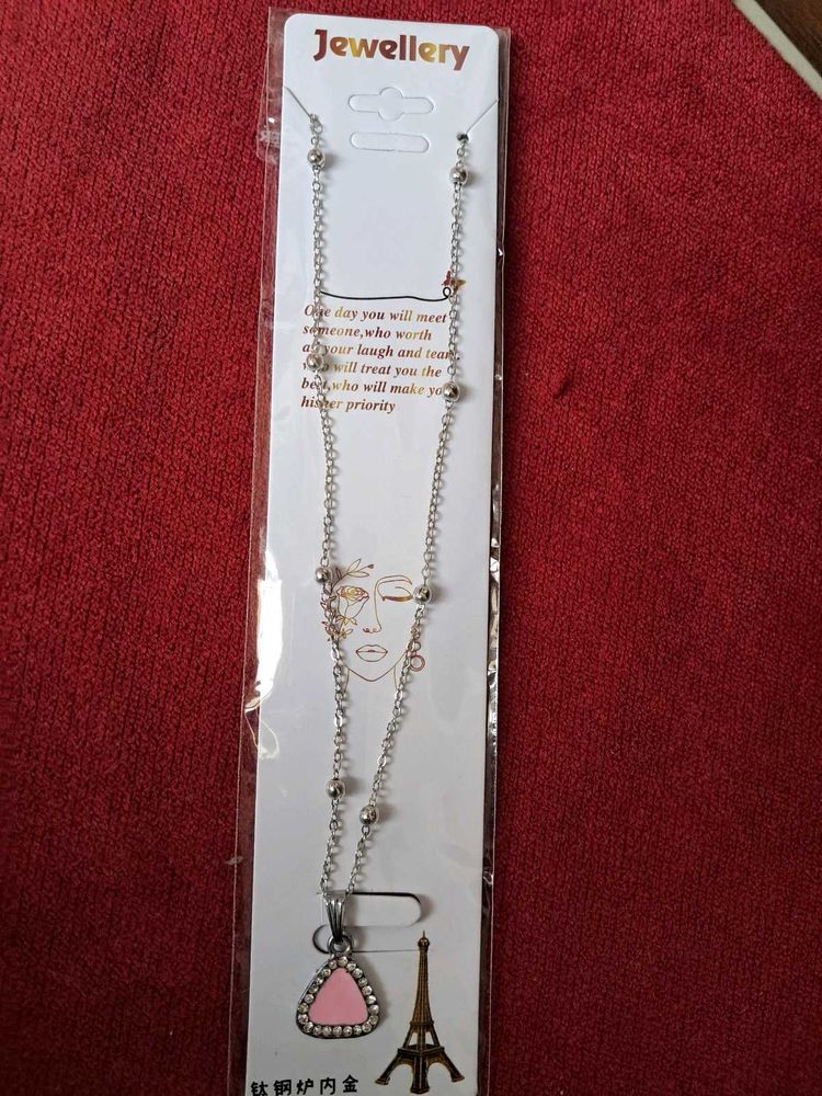 Pink  Pendant Necklace