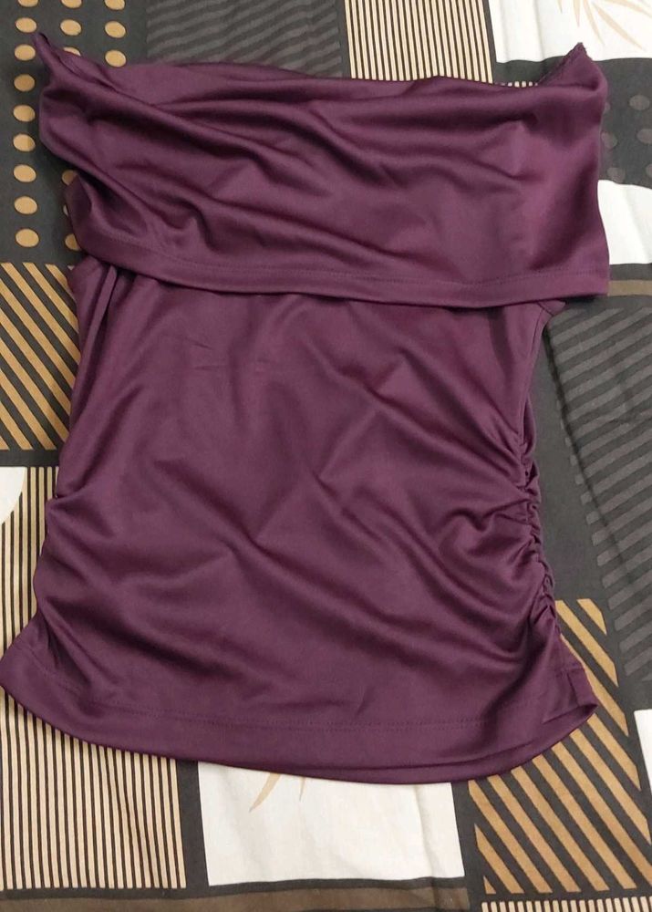 Shein Off-Shoulder Ruched Top