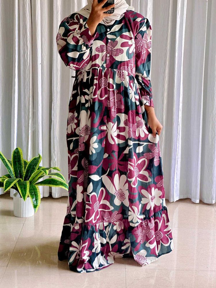 Floral Print Maxi Dress