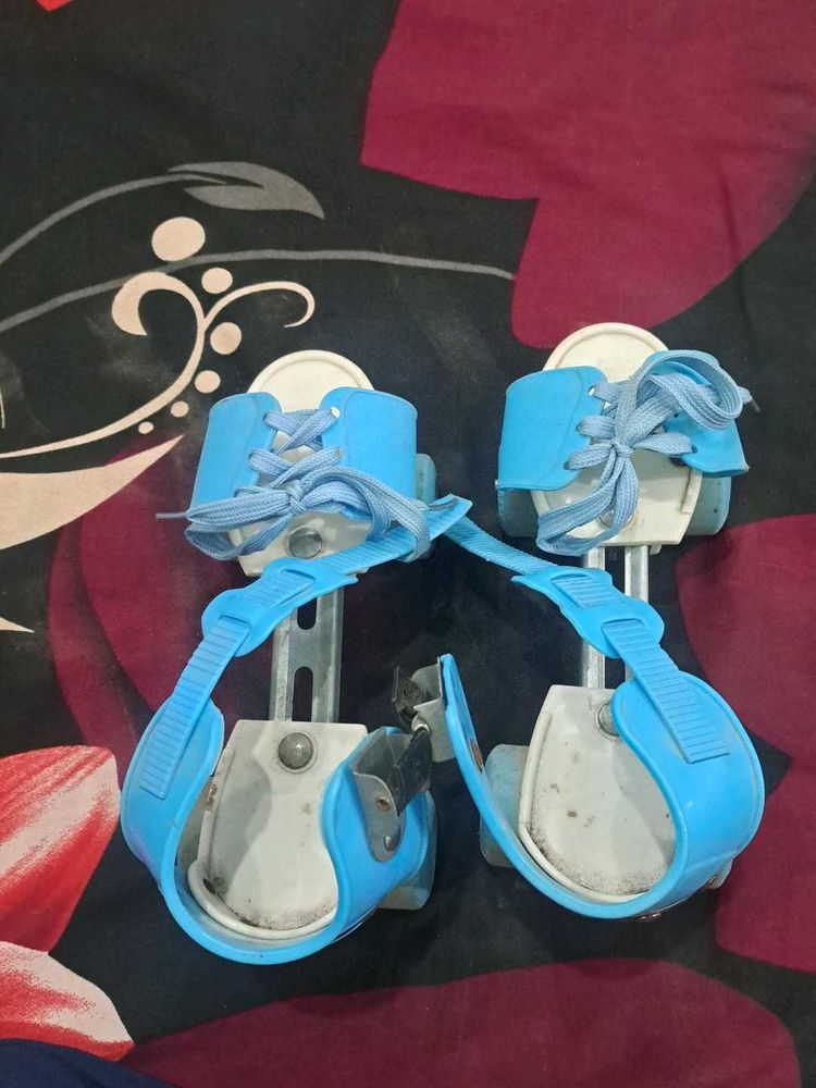 Blue Adjustable Roller Skates