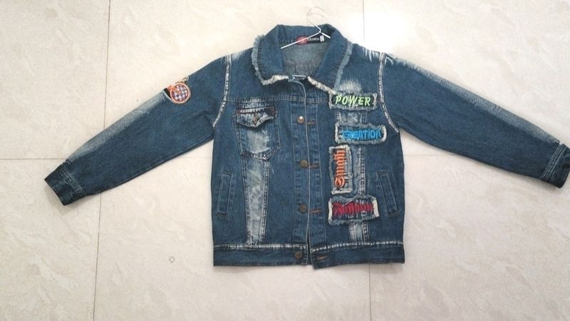Denim Jacket. WITH PATCHES. Unisex