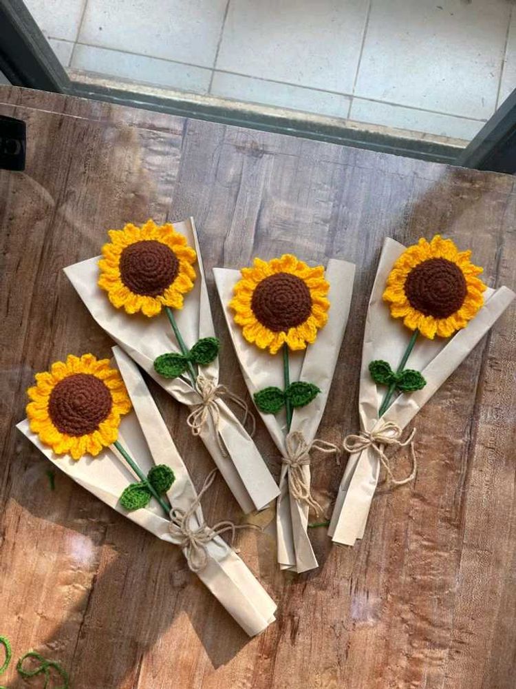 Handmade  Crochet Sunflower