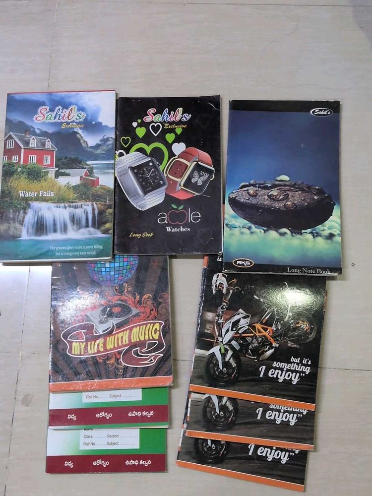 Set of 9 Notebooks