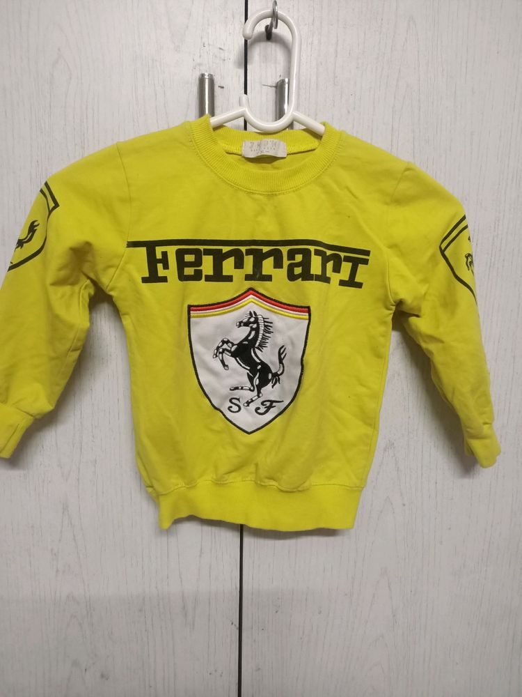 Vintage Yellow Ferrari Sweatshirt