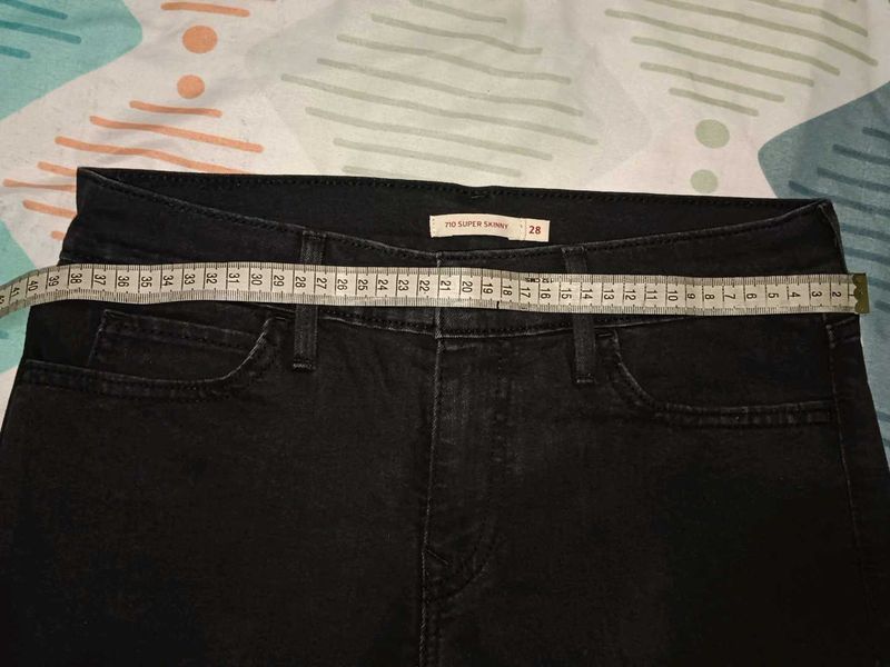 Levi's 710 Super Skinny Black Jeans
