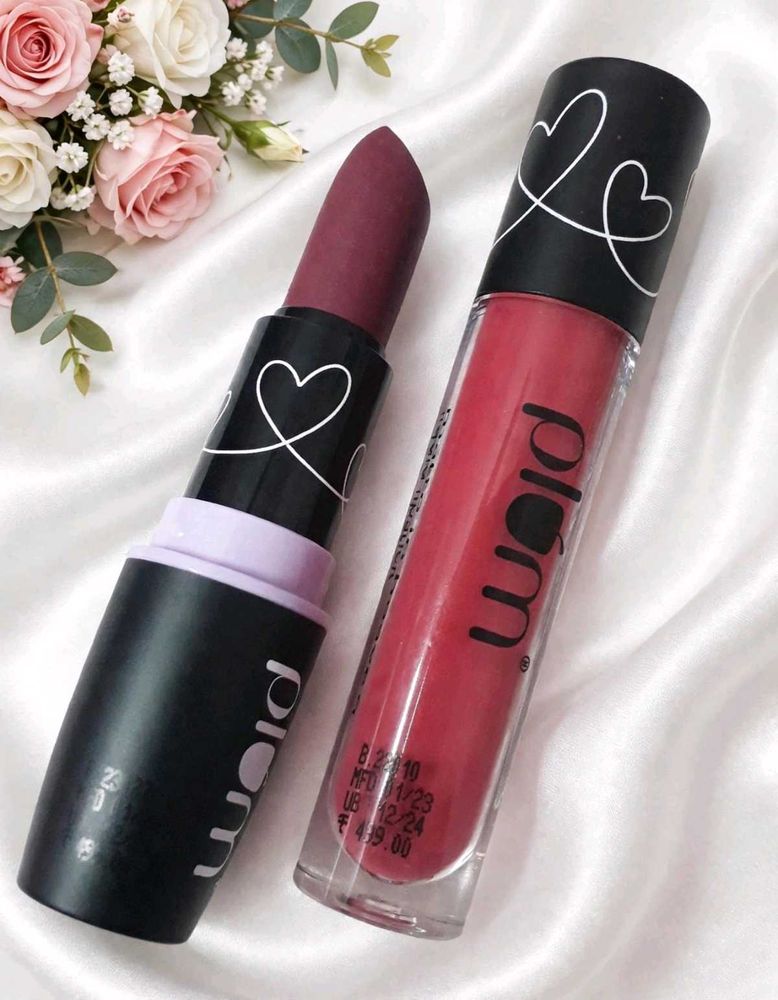 Plum Matte Lipstick &amp; Gloss duo