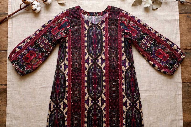 Boho Paisley Print Kurta
