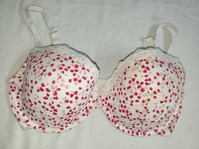 Floral Print Padded Bra