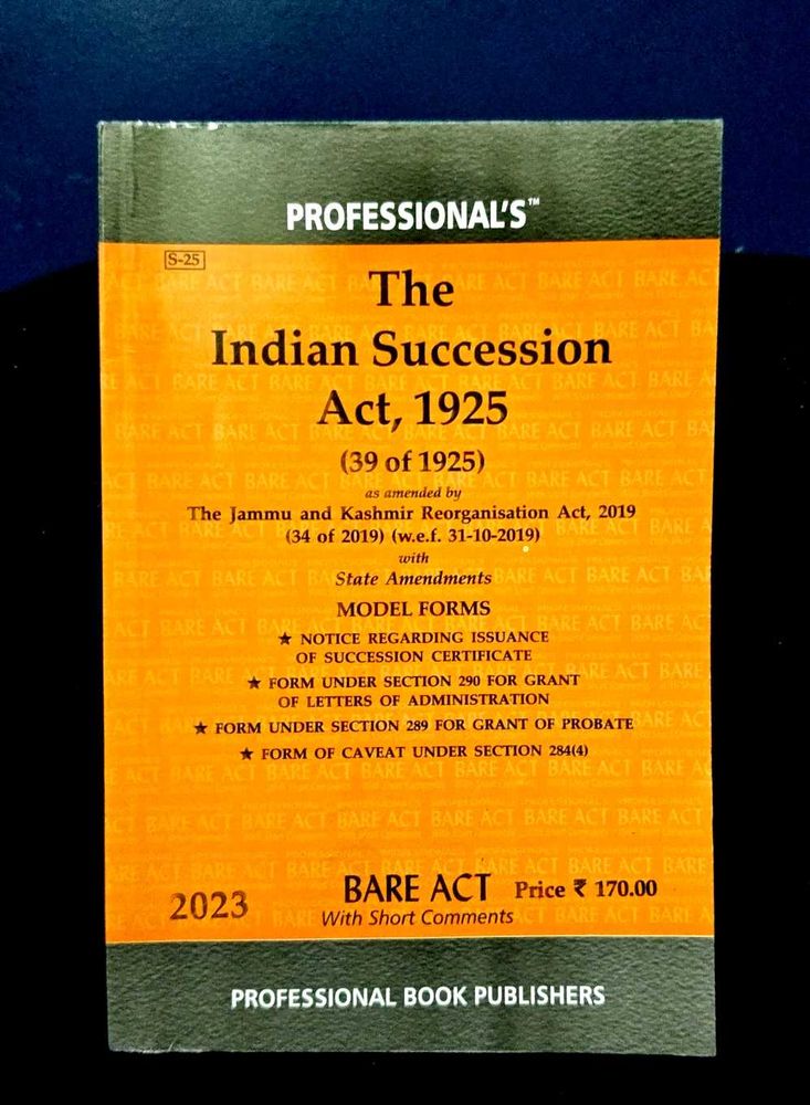 Succession Act 1925 (#BareAct 2023)