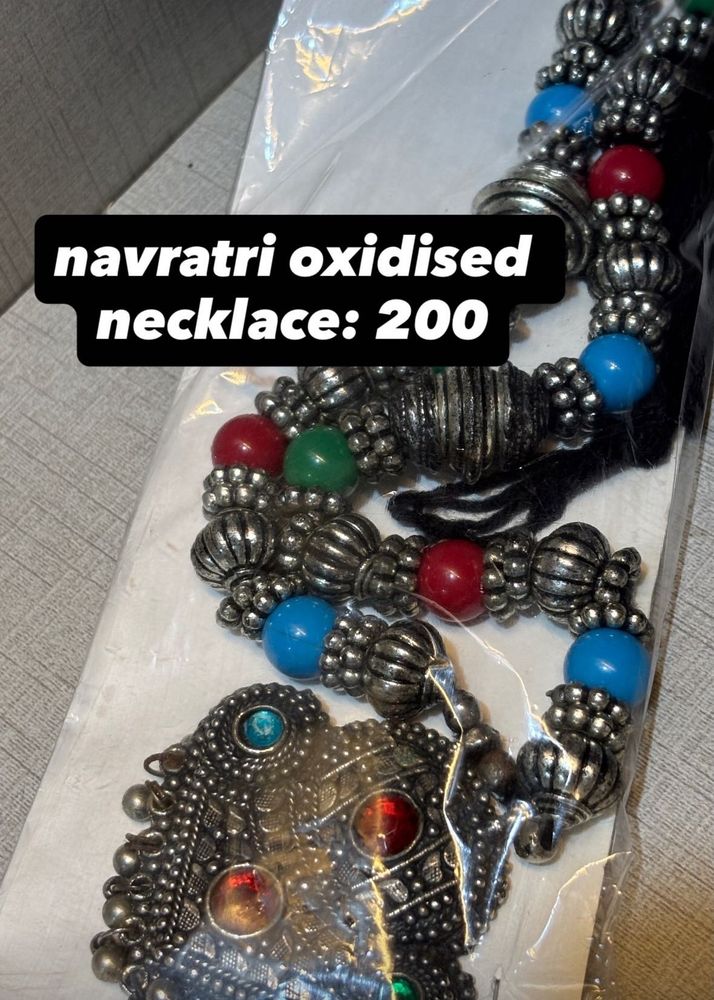 Navratri Oxidised Necklace