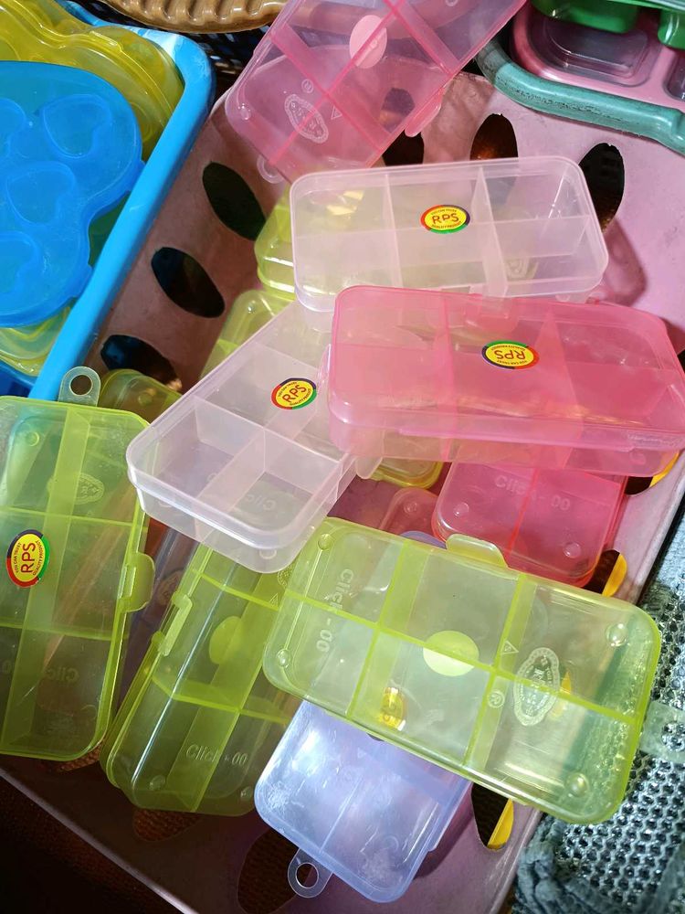 Multi-Compartment Pill / Jewelry Box 5 pcs