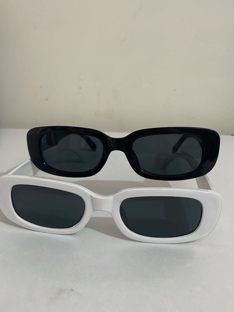 Stylish Rectangular Sunglasses Set