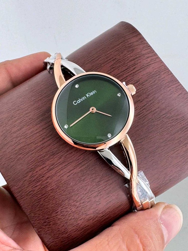 Calvin Klein Two-Tone Bangle Watch