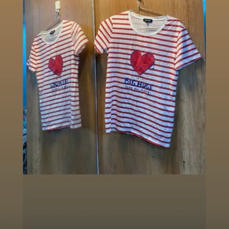 Striped Heart Tee - Trendy &amp; Cute!