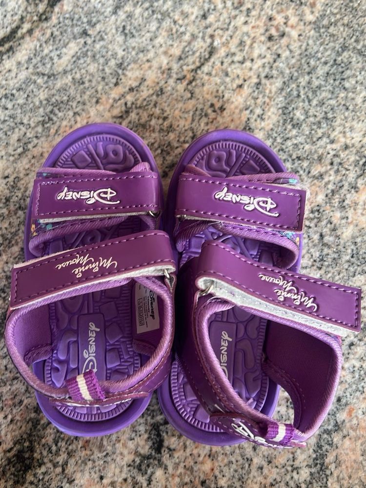 Purple Minnie Mouse Sandals