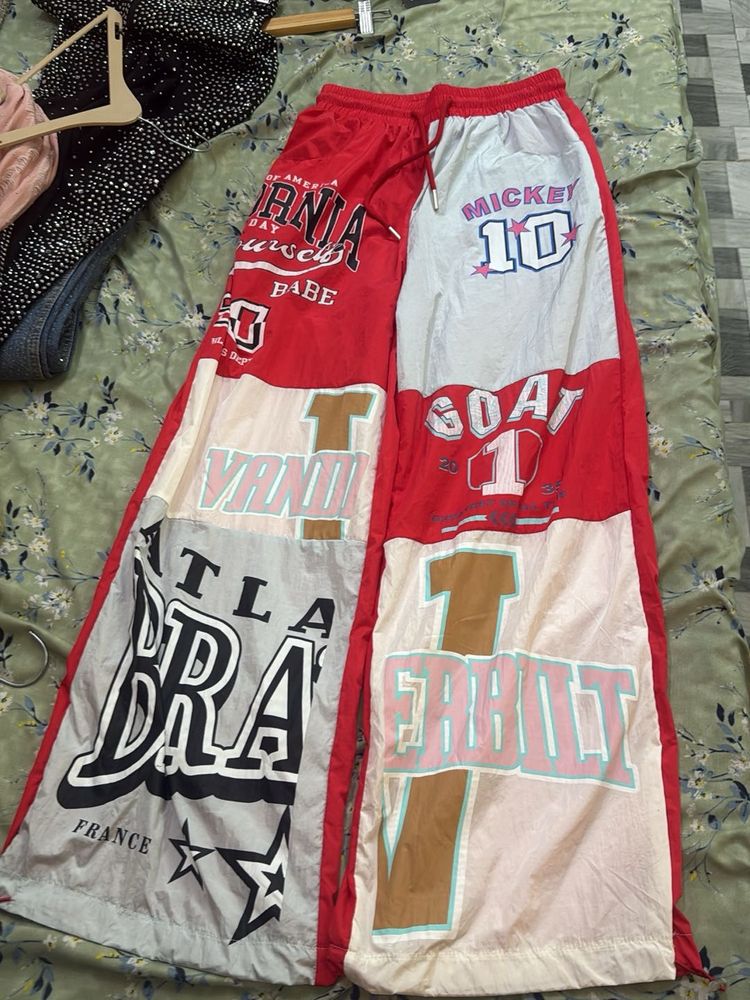 Patchwork Graphic Cargo Pants