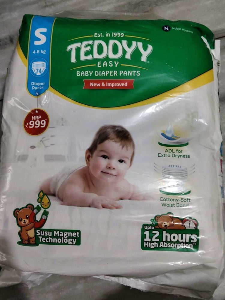 Teddyy Easy Baby Diaper Pants Size S
