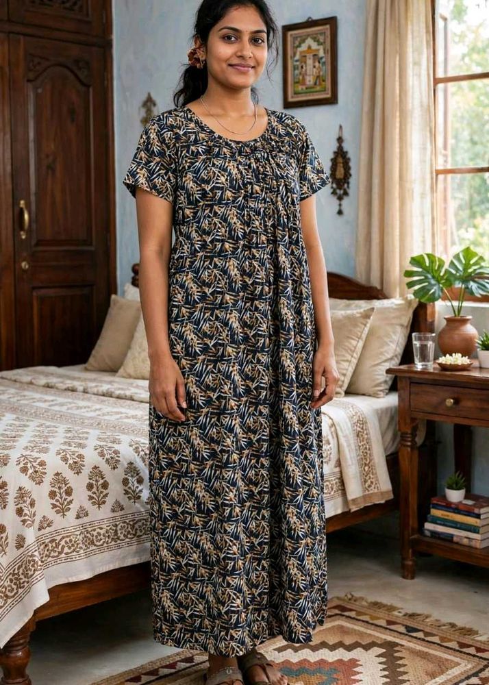 Comfortable Printed Nightgown