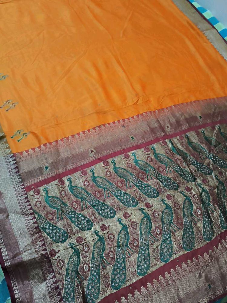 Vintage Paithani Chanderi Silk Saree