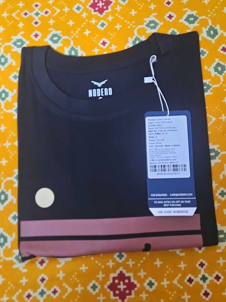 Stylish Black NOBERO T-Shirt
