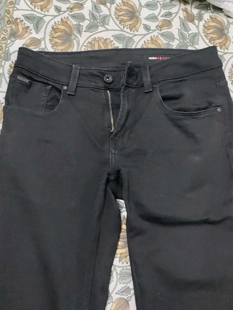 Spykar Black Denim Jeans