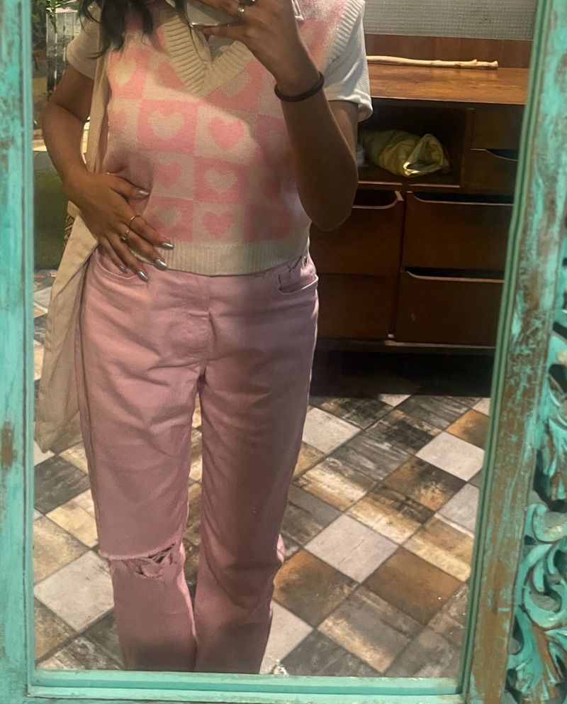 baby pink jeans