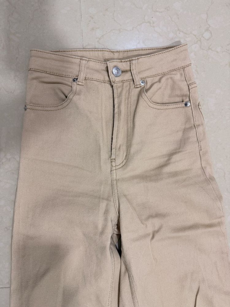 Classic Beige Denim Jeans
