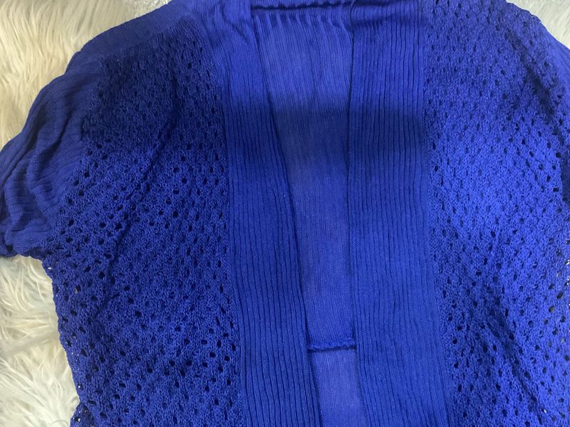 Blue Knit Cardigan