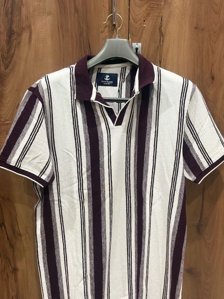 Striped Polo T-Shirt for Men