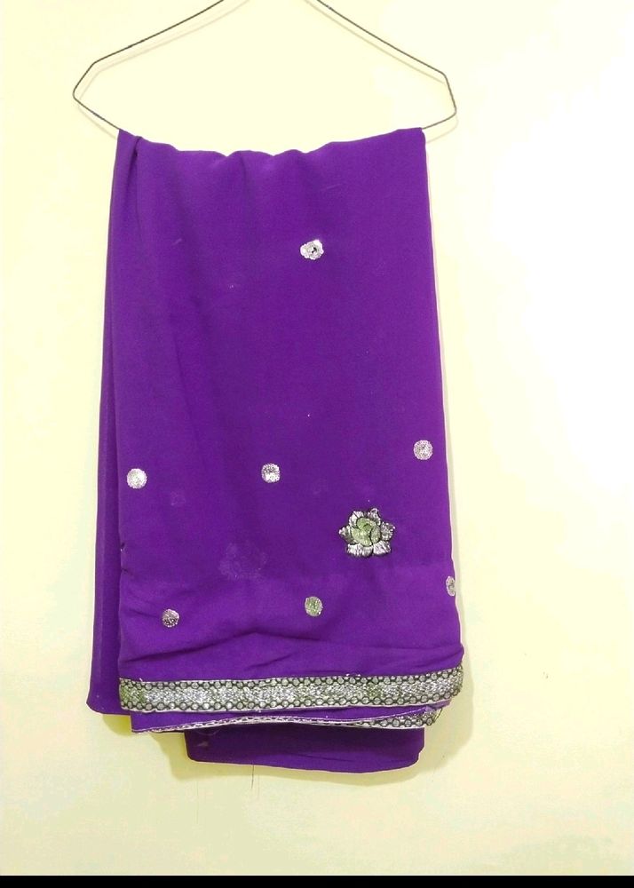 Purple And Yellow Saree Combo