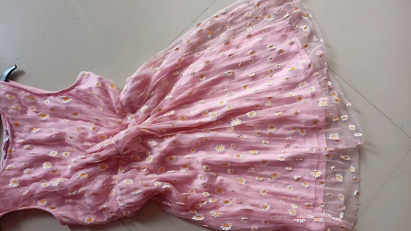 Flash Sale🥳- Baby Pink Daisy Dress