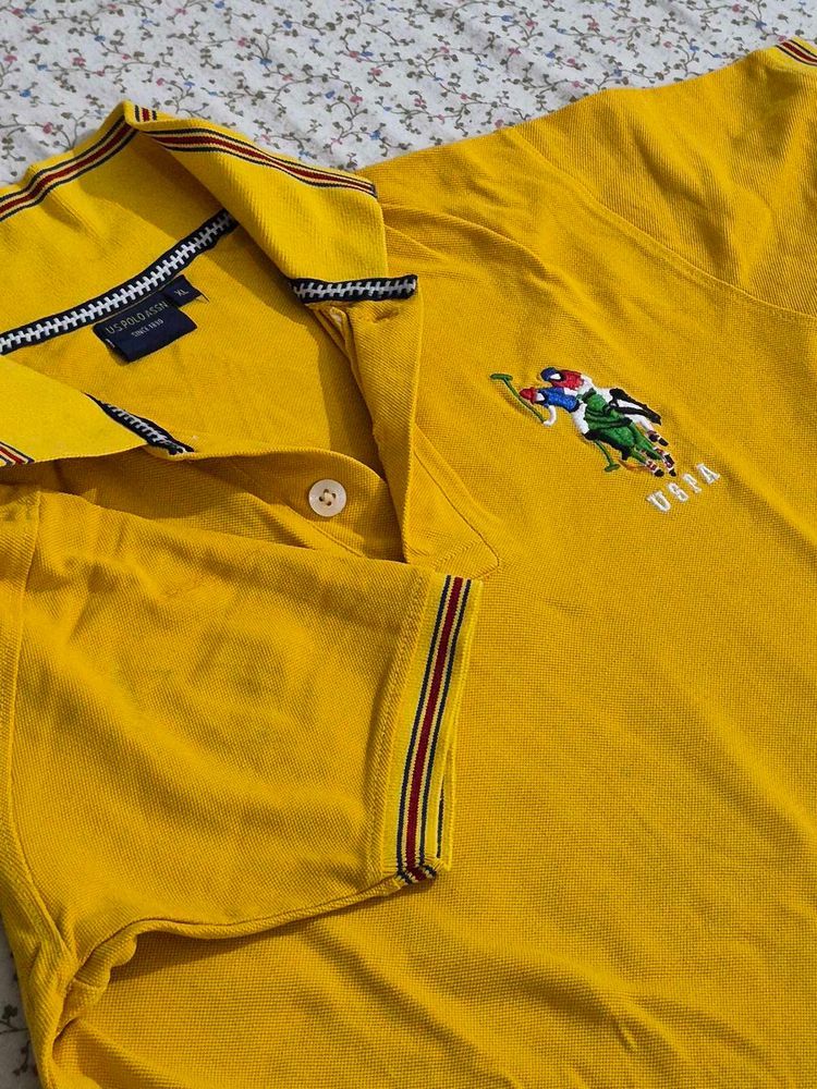 Original US Polo Assn Yellow T-Shirt 🔥