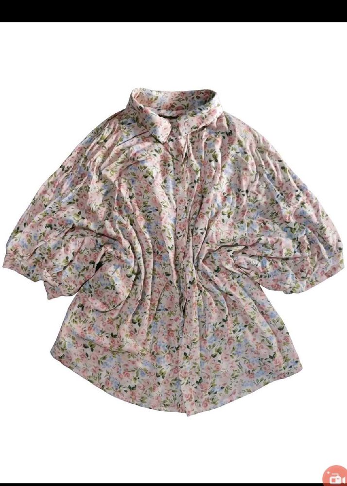 CLEARANCE SALE!💗Floral Print Button-Up Shirt
