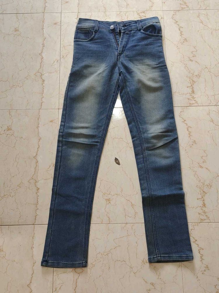 Teenager Classic Blue Denim Jeans