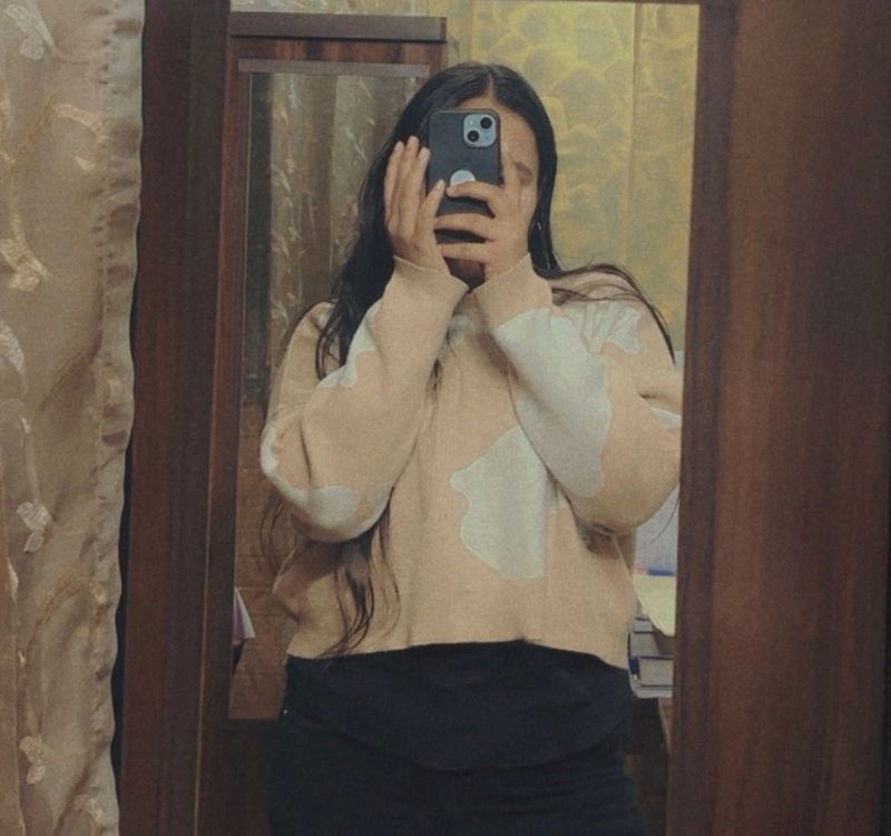Cozy Cream &amp; White Patterned Sweater
