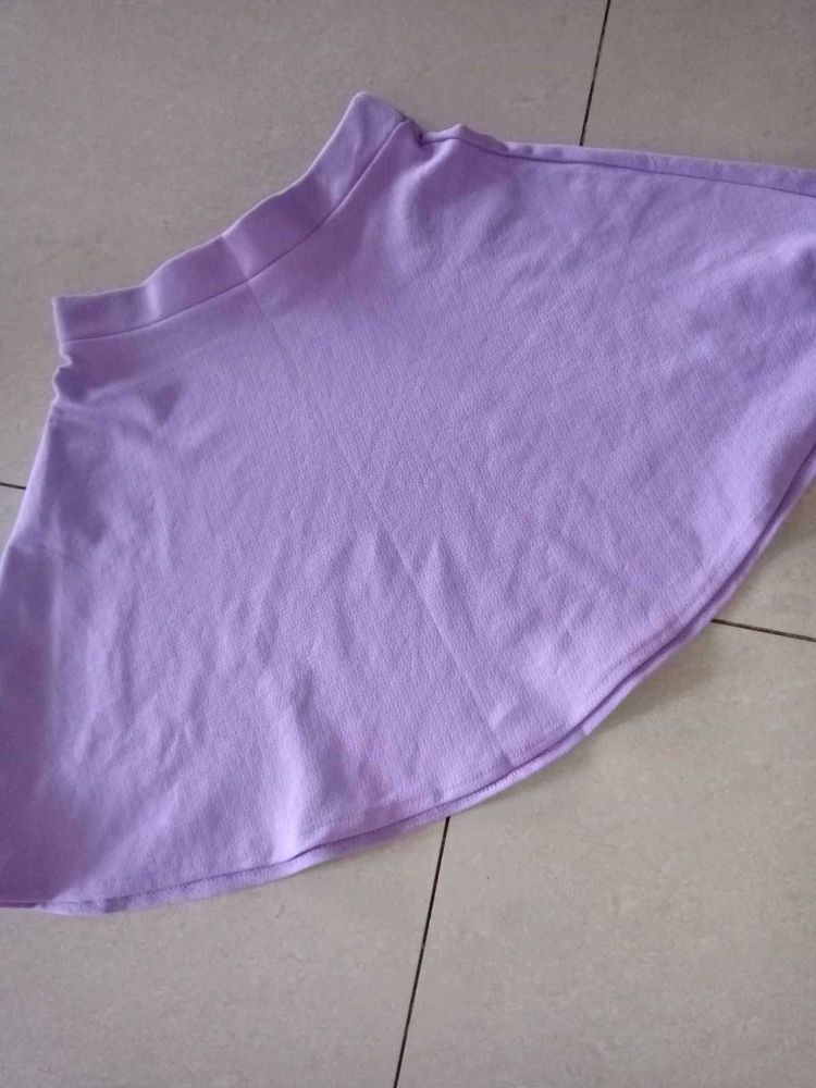 brand new Lavender A-line Mini Skirt